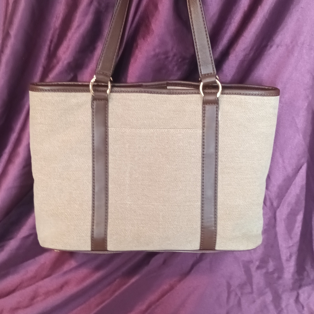 Michael Kors Tan and Brown Tote Bag